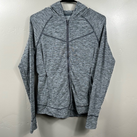 Title Nine Women’s LT Buttah Athletic Hooded Jacket Heather Grey Size XS - Picture 1 of 6